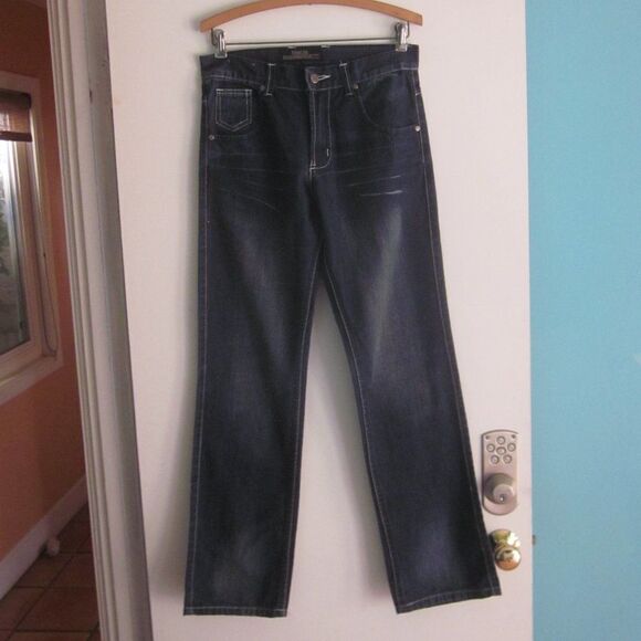 Mens Ranger Jeans 100% Cotton Size 30 X 32 Dark Wash Like New - Picture 8 of 11